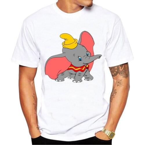 2021 New Funny Dumbo Tshirt T shirts Casual Clothes Men Fashion Clothing T-Shirt Tee Top