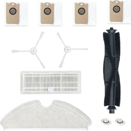 Original Hepa Filter Main Brush Side Brush Mop Cloth Pads Dust Bag for Lenovo T1 / T1 Pro Robot Vacuum Cleaner Parts Accessories