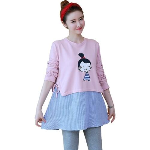 Pengpious Long Sleeve Maternity T-Shirts