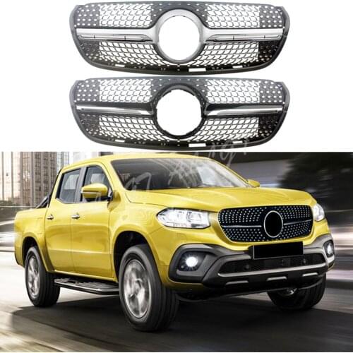 Car Front Racing Facelift Bumper Grille Upper Grill Cover For Mercedes-Benz W470 X-CLASS Diamond