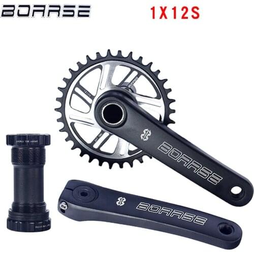 BOARSE MTB Mountain Bike Chainring Crankset Part 170mm 34T Singel Disc 11/12 Speed BB Central axis Al-Alloy Bicycle Crankset