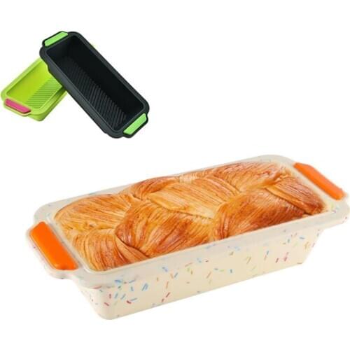 Rectangular Silicone Bread Pan Mold Toast Bread Mold Cake Tray Long Square Cake Mould Bakeware Non-stick Baking Tools