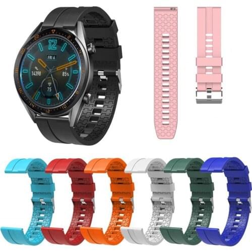 22mm Waterproof Watch Band Silicone Wristband Watch Strap Accessories for Huawei GT/2pro