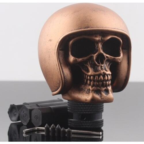 Skull Head Style Car Gear Shift Knob Shifte Universal Manual Transmission Gear Shift Knob Shifter Lever for most car Accessories