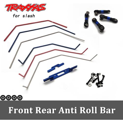 Sway Bar Anti Roll Bars Balance Front Rear Kit Upgrade Parts for 1/10 RC Car Traxxas Slash 2wd 4wd 4x4 Crawler Truck Trx4 Racing
