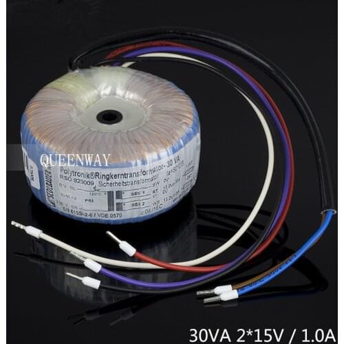 T-007 30VA 2*15V 1.0A Original German SEDLBAUER Toroidal transformer Lehmann Factory Transformer
