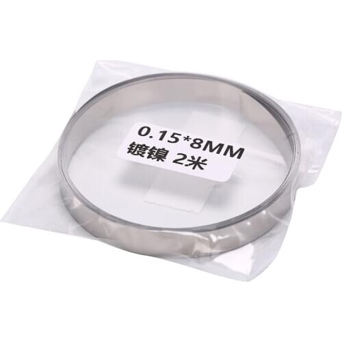 Spot Welder Machine 8 Mm X 0.1 / 0.12 / 0.15 Mm 2M Pure Nickel Strip Tape For Li 18650 Battery Spot Welding Compatible