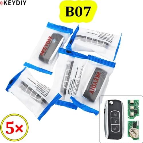 5Pcs/Lot KEYDIY B Series B07 3 Button Universal Remote Control for KD200 KD900 KD900+ URG200 KD-X2 Mini KD BC Style