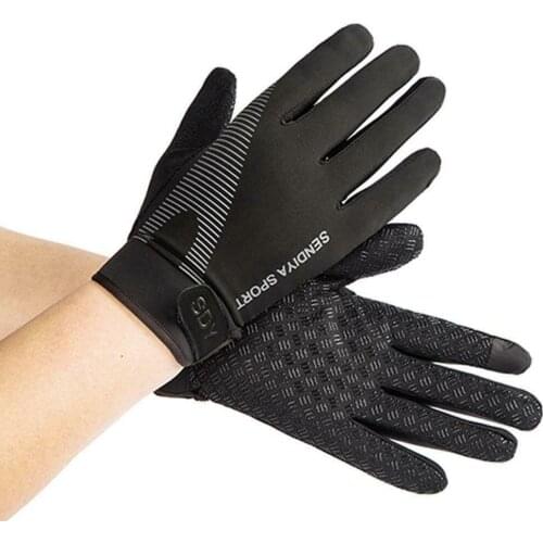 1 Pair Bike Bicycle Gloves Full Finger Touchable scree Breathable Gloves Road Riding Racing Gloves Women Men Bicycle Gloves