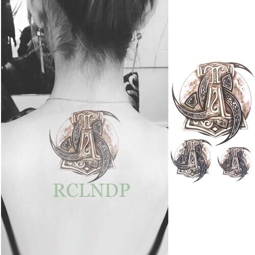 Waterproof Temporary Tattoo Tribal Totem Old School tatto flash tatoo fake tattoos large size body art for girl women man kid