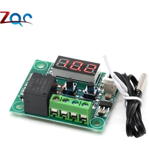 W1209 LED Digital Thermostat Temperature Controller Thermoregulator with NTC Sensor Probe for Incubator Aquarium DC 5V / DC 24V