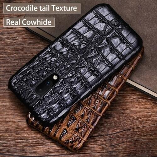Phone Case For One plus 6 6T 7 7 Pro Crocodile leather back Case For 3 3T 5 5T Back cover