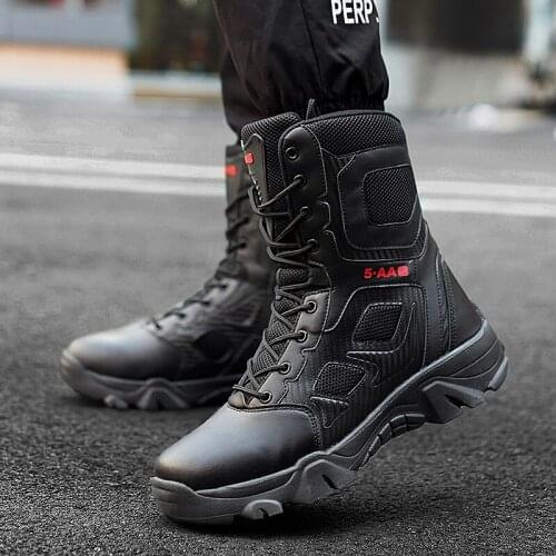 Safety Sneakers Shoes For Men Mens Winter Vintage Boots Leather Safety Work Summer Mens Fashion Lightweight Black Shoe