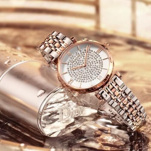 ROCOS 2020 Womens Ultra-thin Quartz Watch Fashion Ins Steel Strip Waterproof Luxury Wristwatches Christmas Gifts R0307