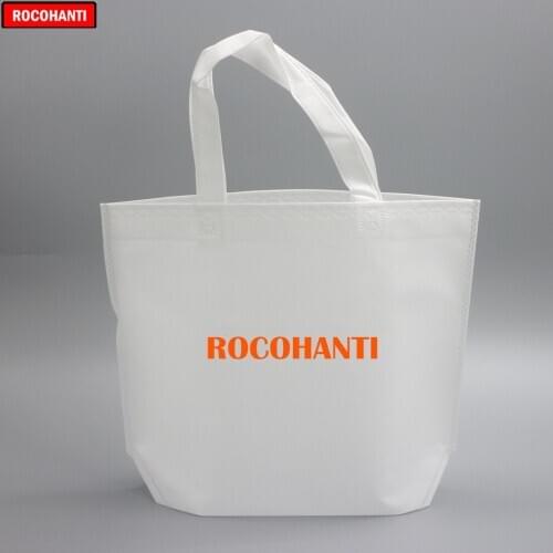 100PCS Non Woven Shopping Gift Bags with Large Storage Space Two Handles 80g Non-Woven fabric Bag Custom Your Logo Printed