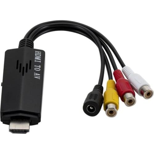 1080P HDMI Male to Female RCA AV Video Audio Converter Adapter for VCR DVD TV Video Output Computer Accessories