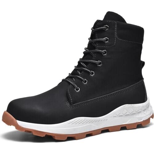 2020 Mens Outdoor Hiking Trekking Boots Shoes Sneakers For Men Leather Climbing Mountain Boots Shoes Man