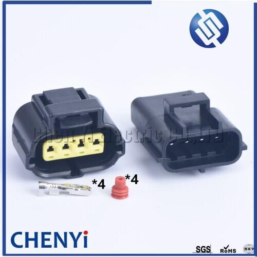 1 set 4 Pin AMP Tyco Throttle Sensor Plug 1JZ-GTE 2JZ-GTE 1UZ 3SGE TPS Wire Connector For Toyota 178399-2 184046-1 90980- 10711