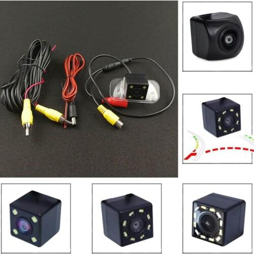Car CCD 4 8 12 LED Dynamic Trajectory Fisheye Night Vision Rear View Camera Parking Waterproof For Benz A / B Class B200 B160