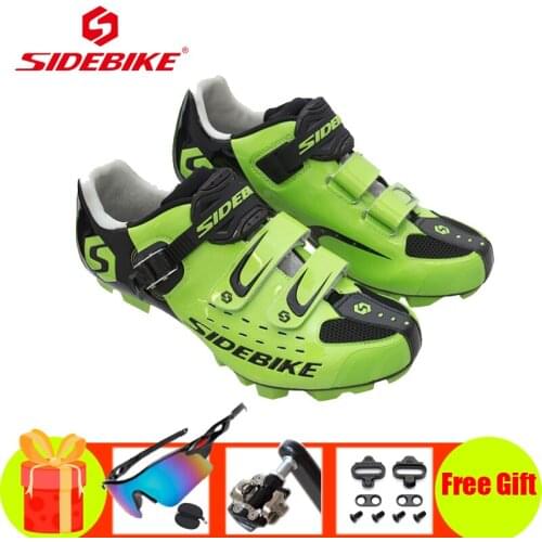 SIDEBIKE Sapatilha Ciclismo Mtb Cycling Shoes Men Superstar Outdoor Self-locking Breathable Racing Sports Mountain Bike Footwear