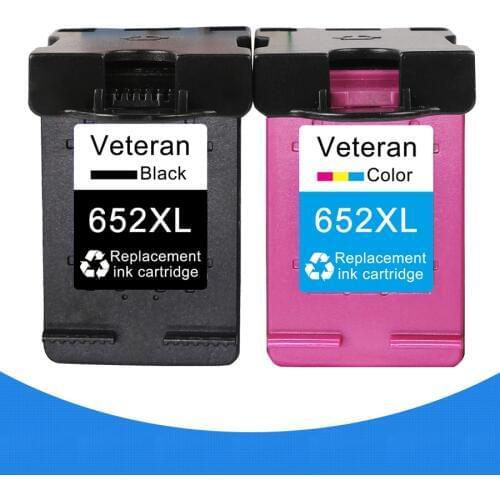 Veteran 652 XL Refill Ink cartridge replacement for hp 652XL for hp Deskjet 2675 2676 4675 5075 1115 2135 2136 2138 3636 4538