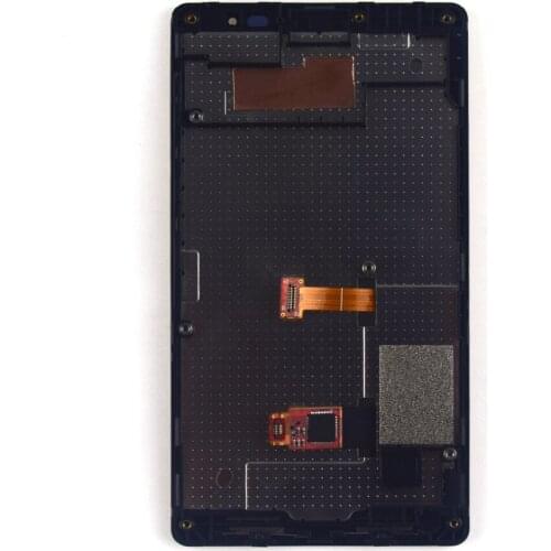 For Nokia X2 Dual SIM RM-1013 X2DS Touch Screen Digitizer Panel Sensor Glass + LCD Display Panel Screen Module Assembly Frame