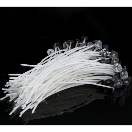 50pcs/set Cotton Candle Wick Eco-friendly No-smoke Wicks Candle Birthday DIY Making Candles Core 20cm