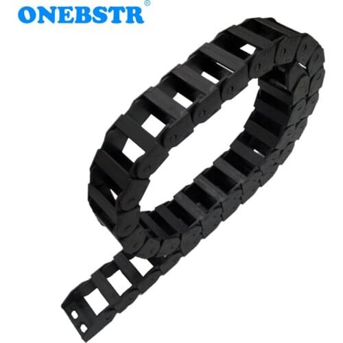 JFLO 1 Meter 18x37mm Wire Carrier Cable Drag Chain Bridge Non Opening Type Protection Towline With End Connectors Free Shipping