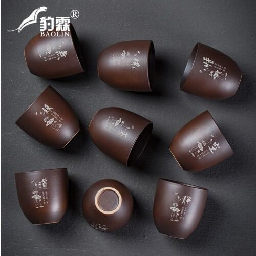 Chinese Creative Coffee Tea Cup Set Creative Small Japanese Ceramic Tieguanyin Tea Cups Juego De Tazas Cafe Teaware AB50CB