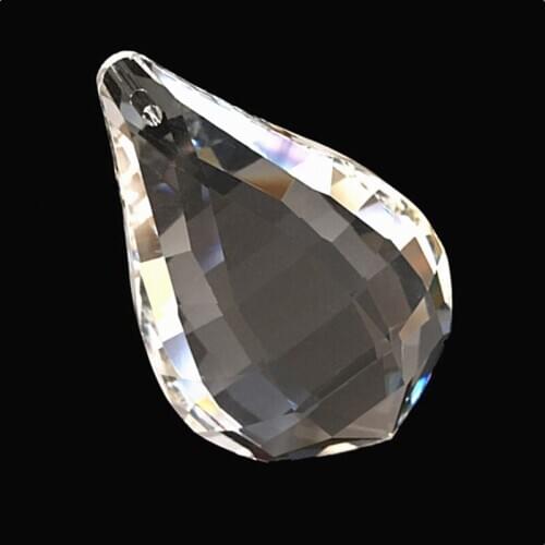 50mm Suncatcher Crystal Faceted Lute Drop Chandelier Pendant Prism Hanging Ornament Fengshui Lamp Lighting Parts