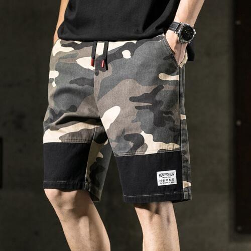 2020 Men Summer Vintage Men Camouflage Cargo Shorts Men Fashion Streetwear Hip Hop Harajuku Shorts Men