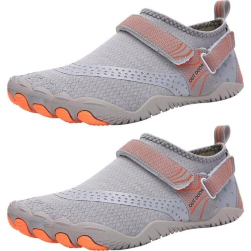 Men Women Quick-Dry Wading Shoes Water Shoes Breathable Upstream Shoes Magic Sticker Antiskid Swimming Wearproof Beach Sneakers