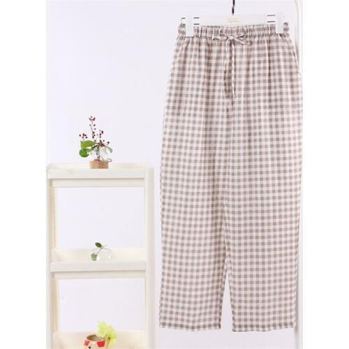 Soft Comfort Women Full-length Cotton sleep pants home pants Women Spring autumn Cotton Pajamas Sleep Bottoms