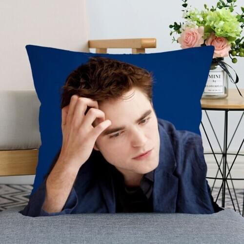 Nice Robert Pattinson Pillow Case Modern Home Decorative Pillowcase 35x35cm,40X40cm(one sides) For Living Room Pillow Cover