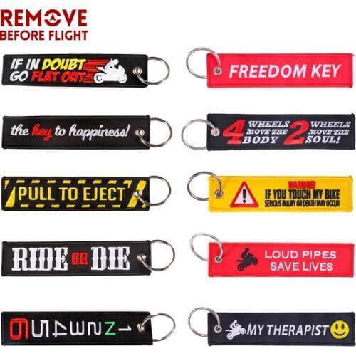 New Fashion Nuclear Launch Key Chain Bijoux Keychain for Motorcycles and Cars Gifts Tag Embroidery Key Fobs OEM Keychain Bijoux