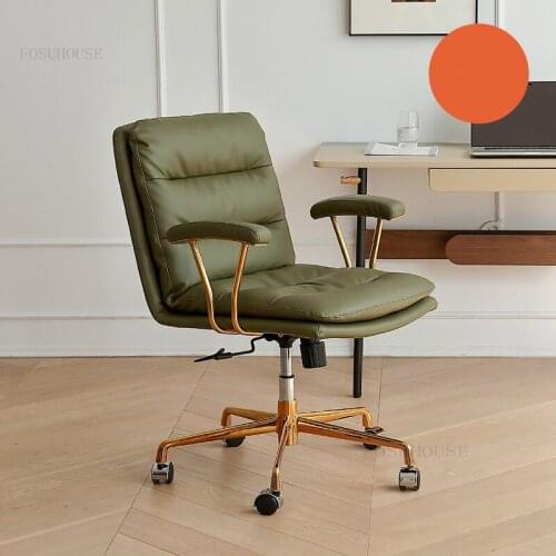 Nordic Office Chairs Bedroom Light Luxury Home Computer Chair Designer Creative Lifting Rotating Comfortable Backrest Armchair