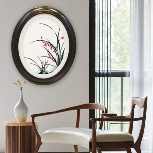 7/10 Inch Oval Photo Frames European Style Creative Retro Decoration Wedding Photo Studio Black White Coffee Art Picture Frames