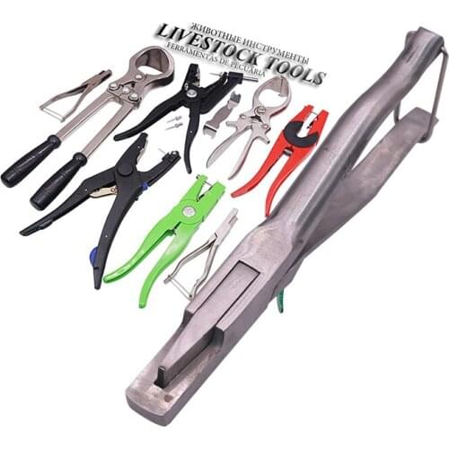 Ear Tag Pliers Castration Plier Tail Cutting Pliers Animal Farm Animal Feeding Equipment Pig Cattle Sheep Rabbit Ear Tag Plier