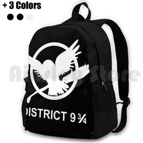 District 9 3 / 4 Outdoor Hiking Backpack Waterproof Camping Travel Book Hunger Games Hunger Games Katniss Owl District District