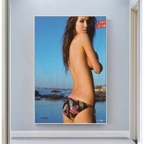 Audrina Patridge Sexy Model Pretty Girl Swimsuit Pose Wall Silk Cloth HD Poster Art Home Decoration Gift