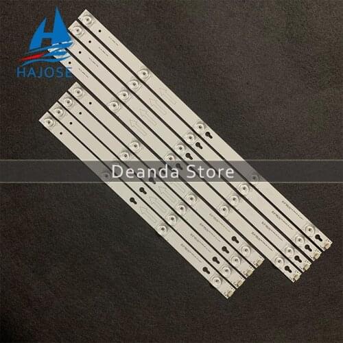 8pcs LED Backlight strip for Toshiba 49L2600 L49S4900fs 49U7800 49P2US 49L2900 49D2900 49S405 49S403 TOT_49_D2900 U49P6066