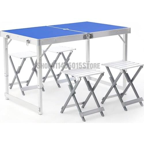 Outdoor Folding Tables And Chairs Aluminum Alloy Portable Barbecue Self Driving Game Wild Table Mahjong Display Industry Car Tab