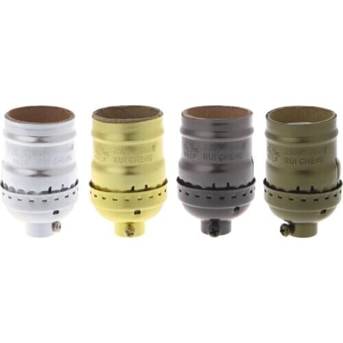 E26/E27 Aluminum Retro Pendent Vintage Light Bulb Lamp Holder Socket Without Switch AXYC