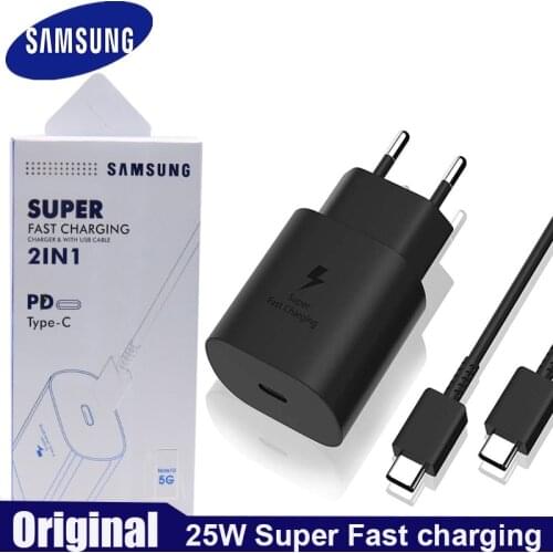 Original Samsung note10 PRO 5G Charger 25W EU Super Fast Charging Travel Adapter Type c Cable for Samsung Galaxy s10 S9 a50 a70