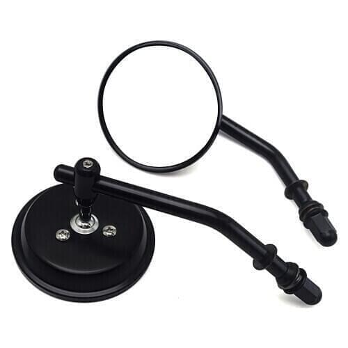 Universal 8 10mm Motorcycle Rearview Mirror Black Scooter Retro Moto Side Mirrors FOR Triumph Bonneville benelli 502c z900rs
