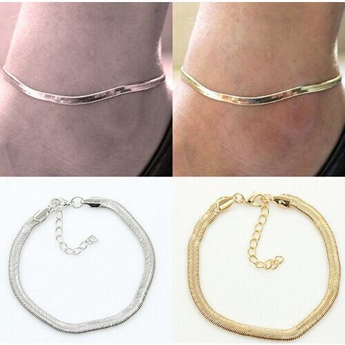 Womens Sexy Fish Scales Anklet Chain Beach Sandal Ankle Bracelet Foot Jewelry 7DPQ