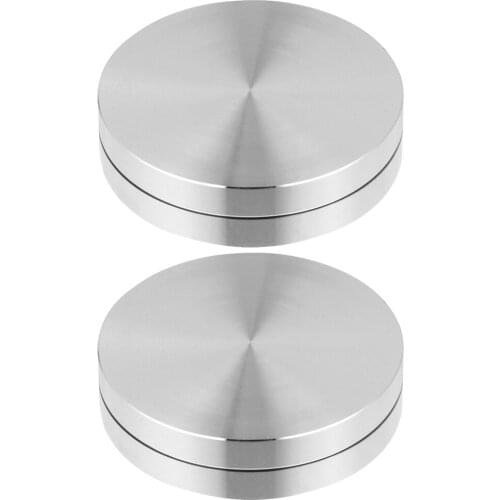 2Pcs Table Turntable Bearing Durable Metal Fine Aluminum Alloy Bearings Accessory Part Rotating Bearing
