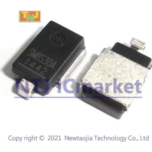 5 PCS SM8S30AHE3 DO-218AB SM8S30A SM8S30AHE3/2D Surface Mount Automotive Transient Voltage Suppressors