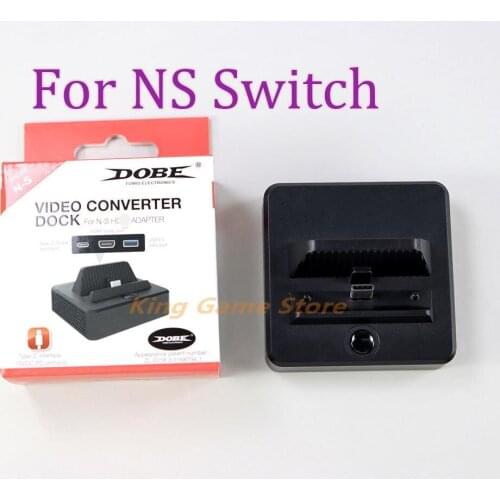 8pcs Charger Adapter Video Converter Dock for Nintend Switch HDMI-compatible adapter Portable Base Station With Type-C