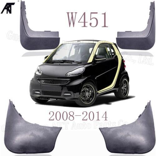 Car Mudflap for Smart Fortwo W451 451 2008~2014 Fender Mud Guard Flaps Mudguards Accessories 2008 - 2015 2nd